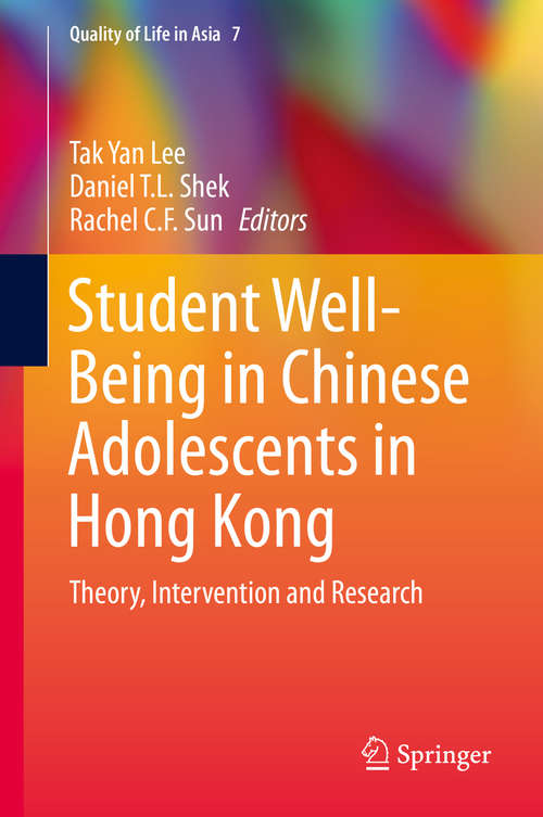 Book cover of Student Well-Being in Chinese Adolescents in Hong Kong