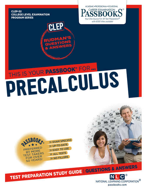 Book cover of Precalculus: Passbooks Study Guide (College Level Examination Program Series (CLEP))