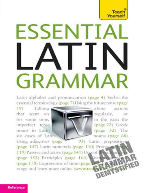 Book cover of Essential Latin Grammar: Teach Yourself