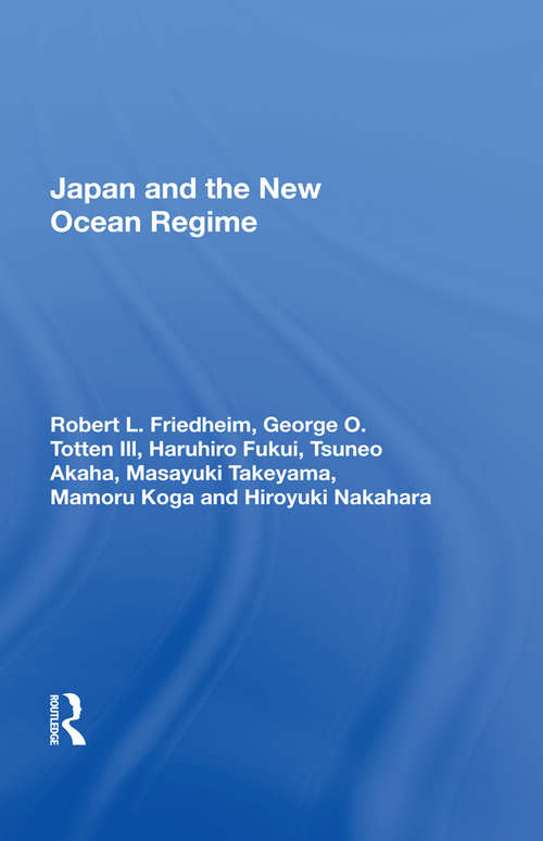 Book cover of Japan And The New Ocean Regime