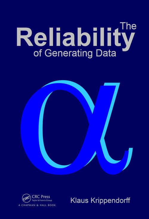 Book cover of The Reliability of Generating Data