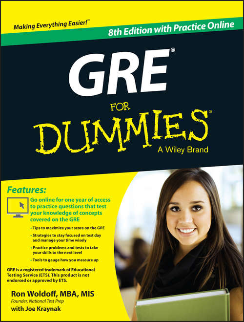 Book cover of GRE For Dummies