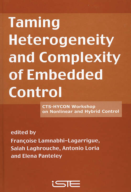 Book cover of Taming Heterogeneity and Complexity of Embedded Control