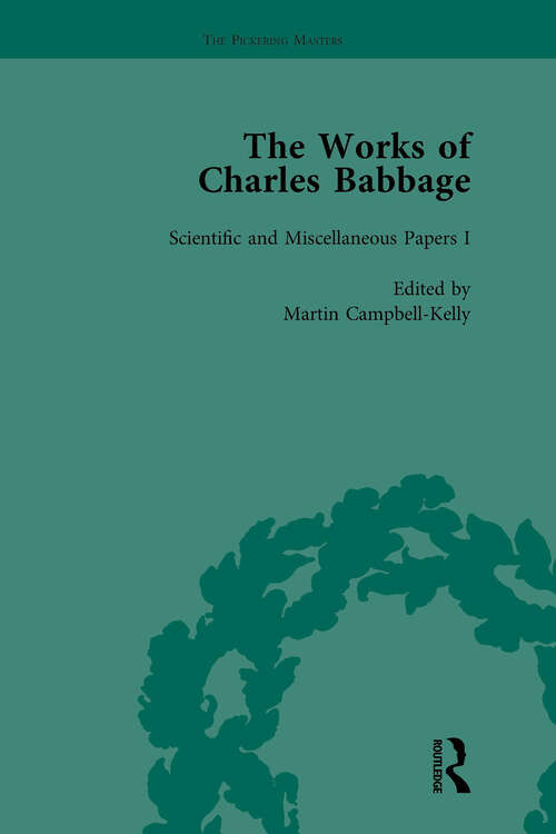 Book cover of The Works of Charles Babbage Vol 4