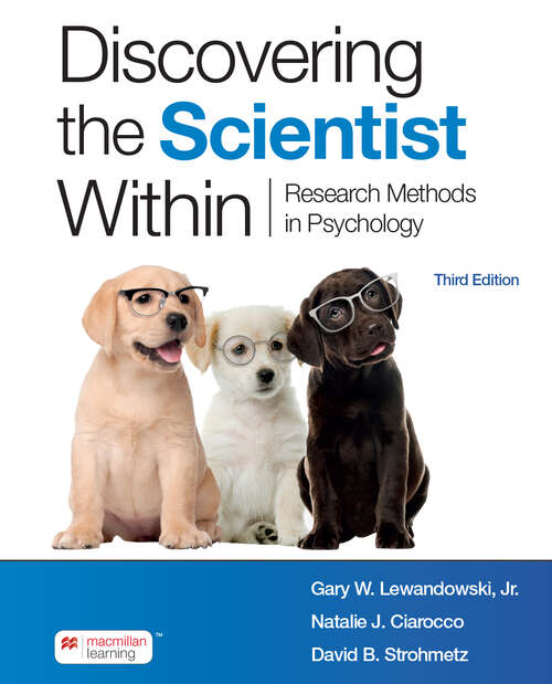 Book cover of Discovering the Scientist Within: Research Methods in Psychology (Third Edition)