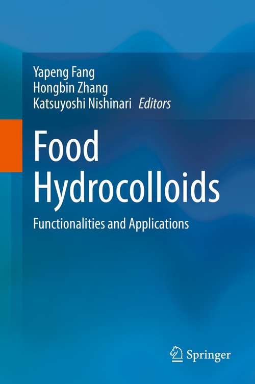 Book cover of Food Hydrocolloids: Functionalities and Applications (1st ed. 2021)