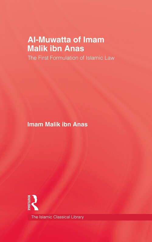 Book cover of Al-Muwatta Of Iman Malik Ibn Ana