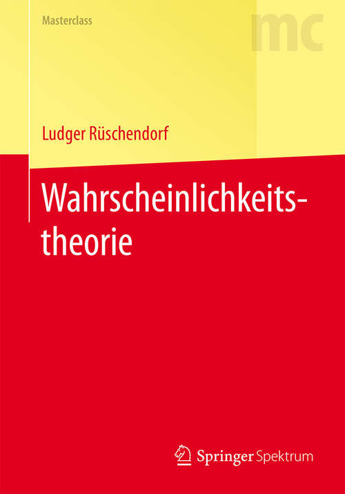 Book cover of Wahrscheinlichkeitstheorie