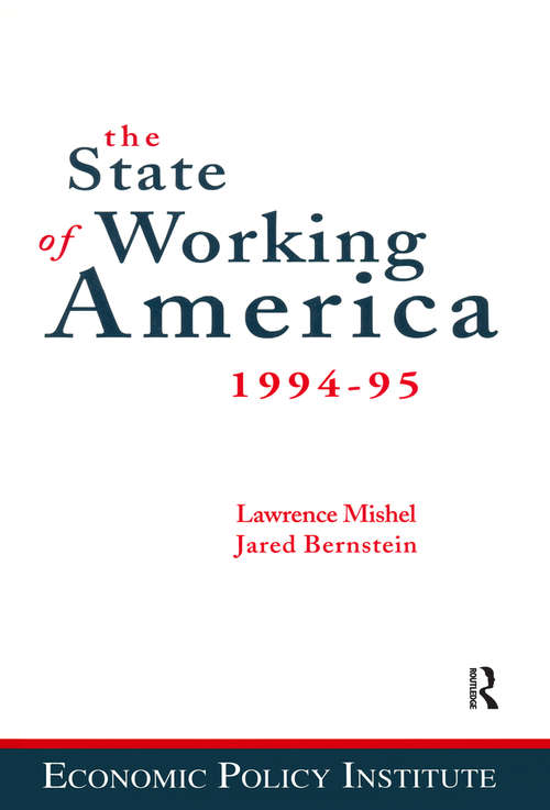 Book cover of The State of Working America: 1994-95 (3) (State Of Working America Ser.)