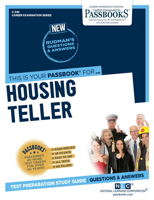 Book cover of Housing Teller: Passbooks Study Guide (Career Examination Series)