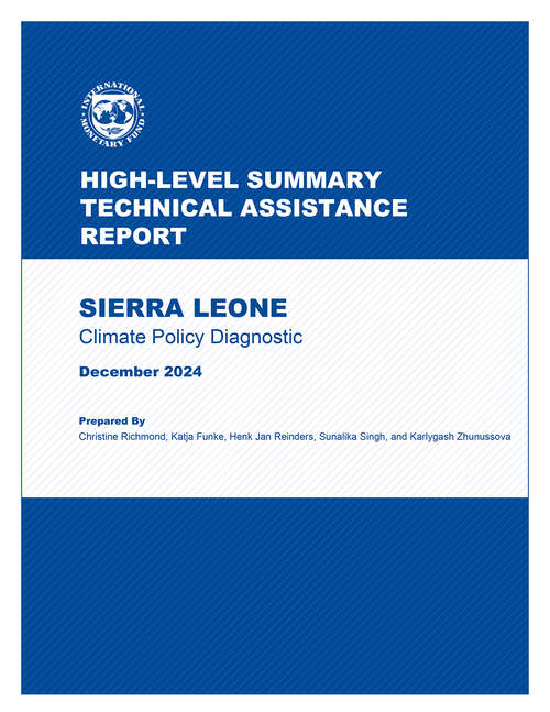 Book cover of Sierra Leone: Climate Policy Diagnostic