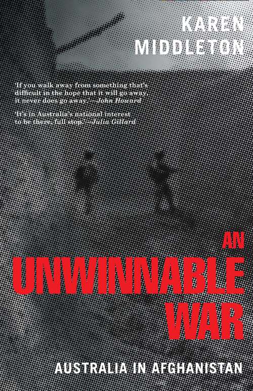 Book cover of Unwinnable War: Australia In Afghanistan