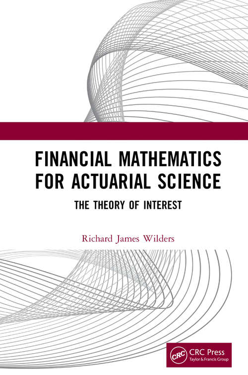 Book cover of Financial Mathematics For Actuarial Science: The Theory of Interest