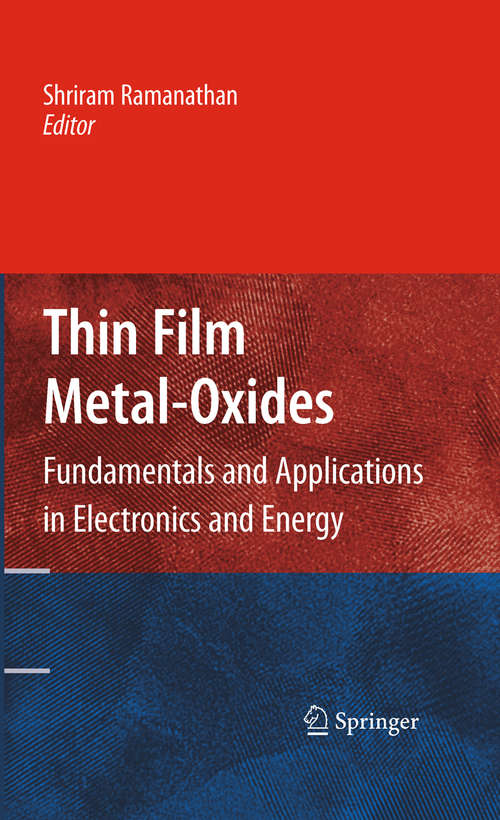 Book cover of Thin Film Metal-Oxides