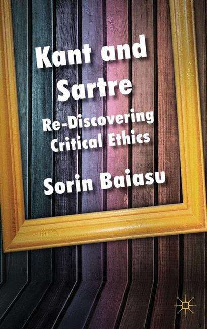 Book cover of Kant and Sartre