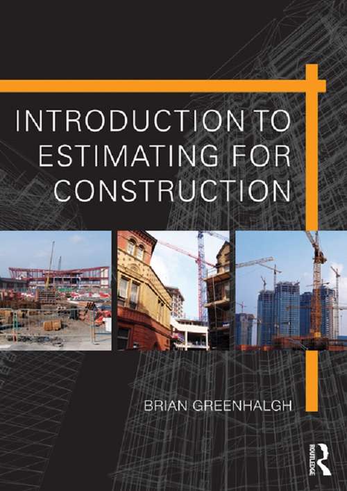 Book cover of Introduction to Estimating for Construction