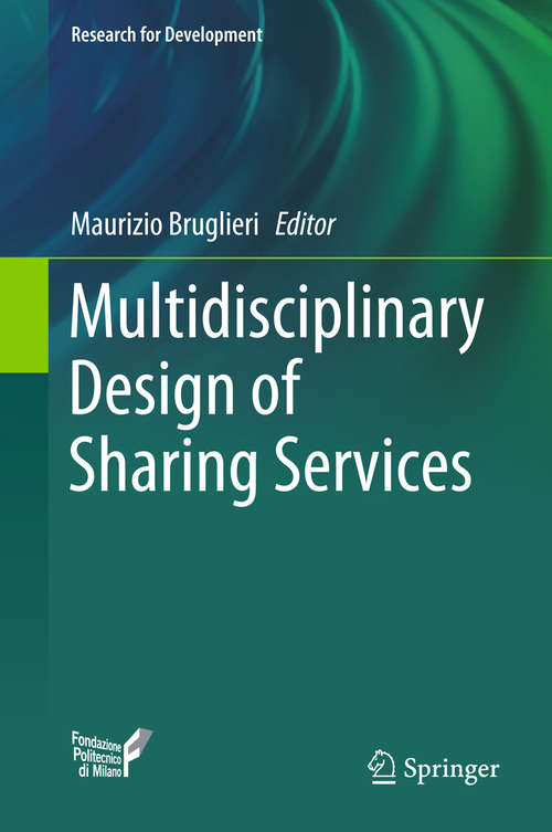 Book cover of Multidisciplinary Design of Sharing Services (Research For Development Ser.)