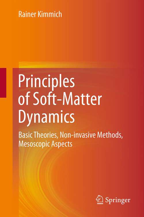 Book cover of Principles of Soft-Matter Dynamics