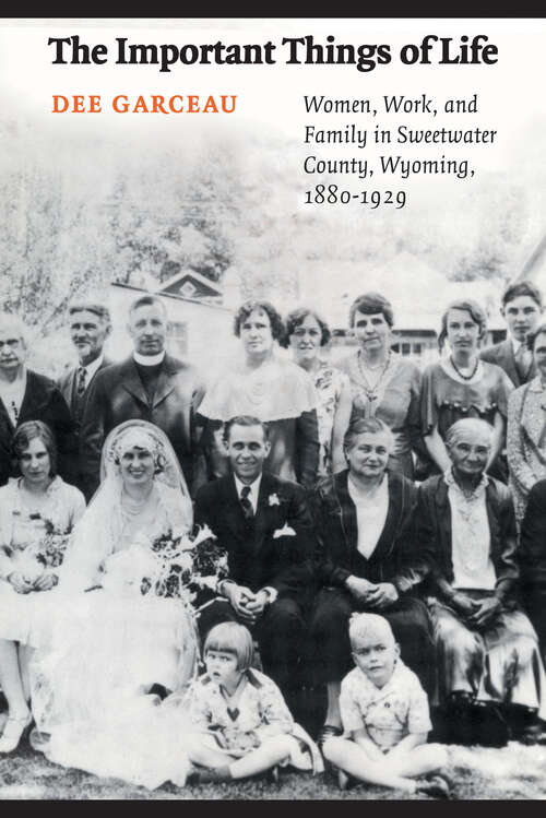 Book cover of The Important Things of Life: Women, Work, and Family in Sweetwater County, Wyoming, 1880-1929 (Women in the West)