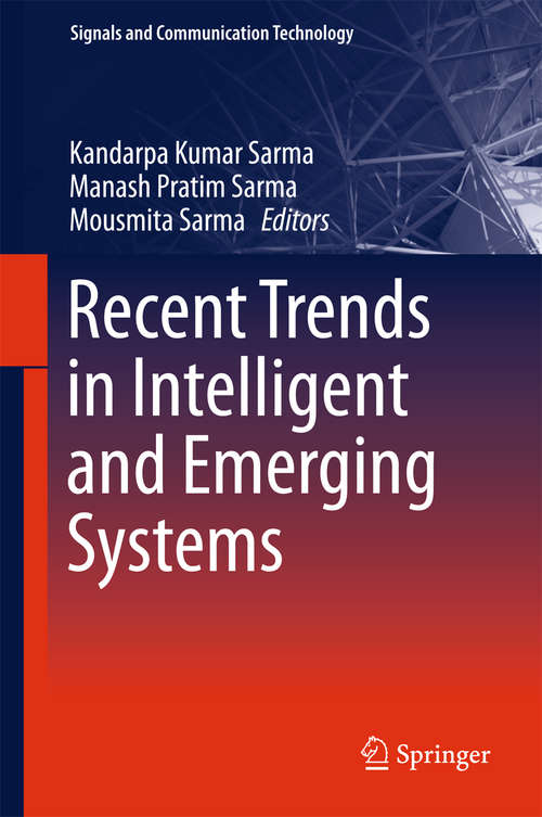 Book cover of Recent Trends in Intelligent and Emerging Systems