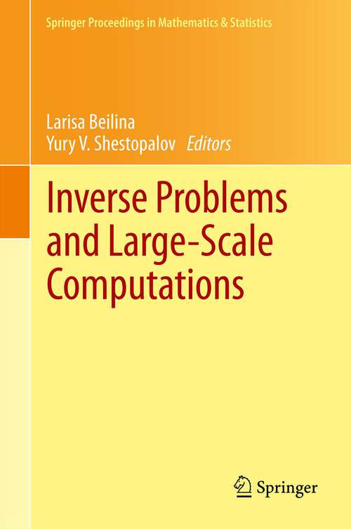 Book cover of Inverse Problems and Large-Scale Computations