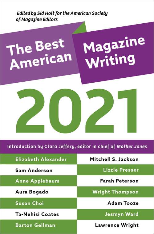 Book cover of The Best American Magazine Writing 2021