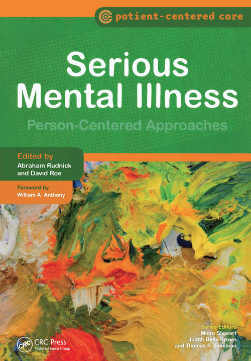Book cover of Serious Mental Illness: Person-Centered Approaches