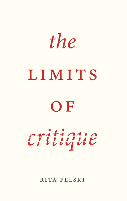 Book cover of The Limits of Critique