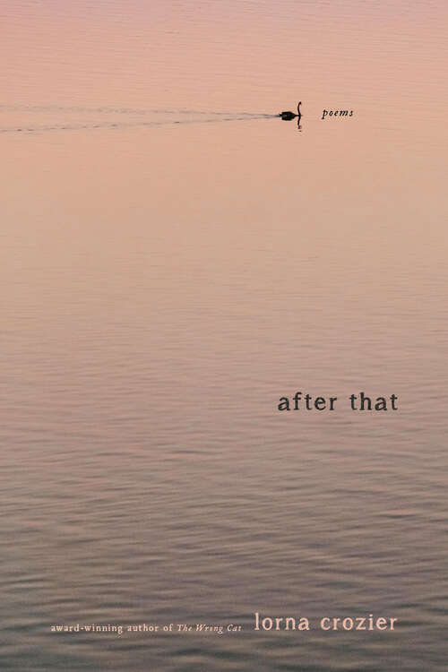Book cover of After That: Poems