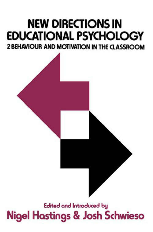 Book cover of New Dir. In Education Psycholo