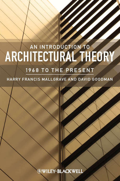 Book cover of An Introduction to Architectural Theory: 1968 to the Present