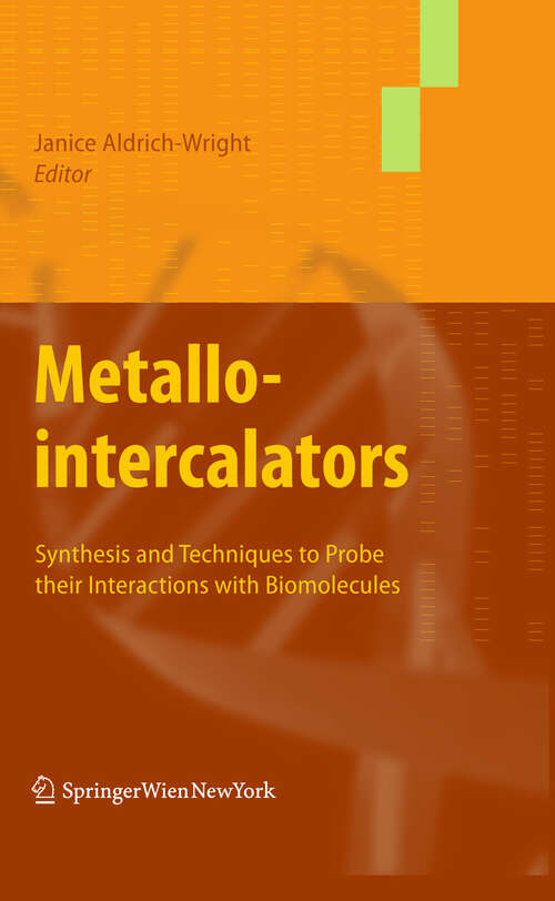 Book cover of Metallointercalators