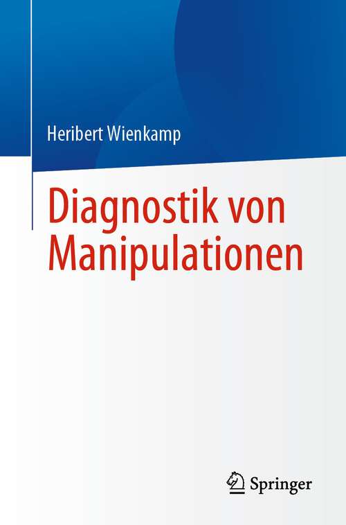 Book cover of Diagnostik von Manipulationen (2024)