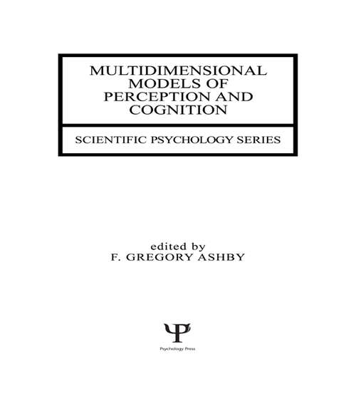 Book cover of Multidimensional Models of Perception and Cognition (Scientific Psychology Series)