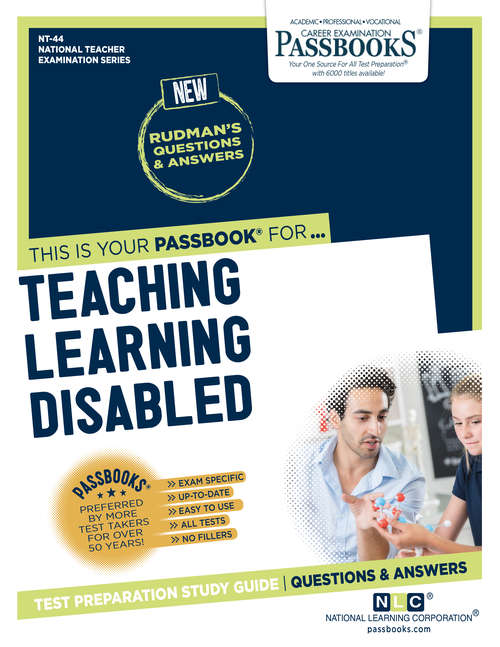 Book cover of TEACHING LEARNING DISABLED: Passbooks Study Guide (National Teacher Examination Series (NTE))