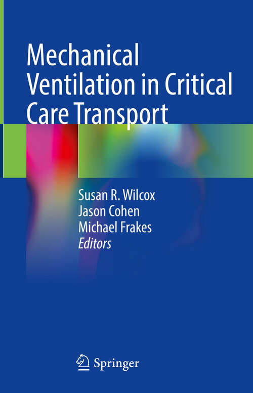 Book cover of Mechanical Ventilation in Critical Care Transport