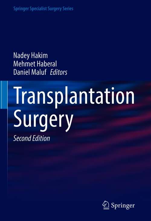 Book cover of Transplantation Surgery (2nd ed. 2021) (Springer Specialist Surgery Series)