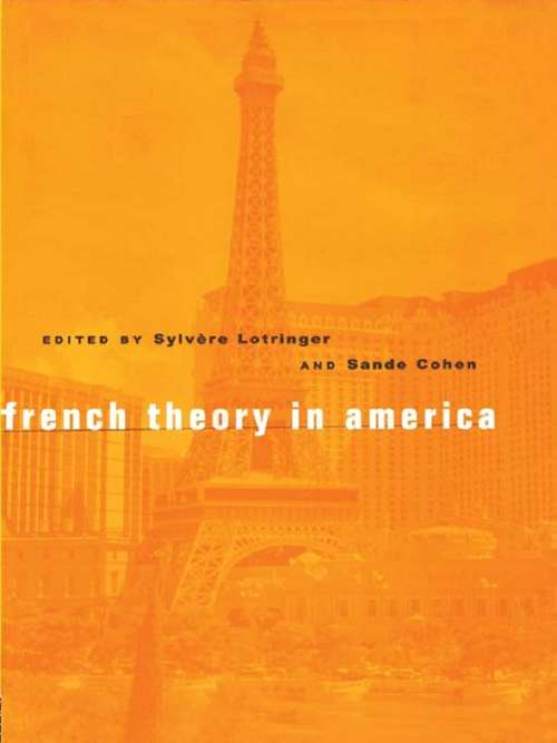 Book cover of French Theory in America