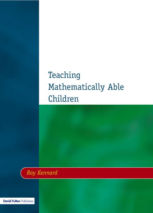 Book cover of Teaching Mathematically Able Children (2)