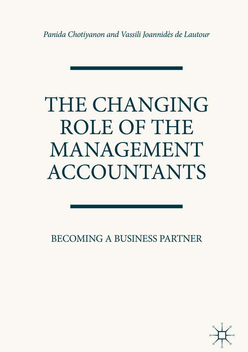 Book cover of The Changing Role of the Management Accountants: Becoming A Business Partner