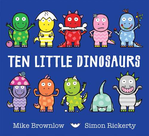 Book cover of Ten Little Dinosaurs