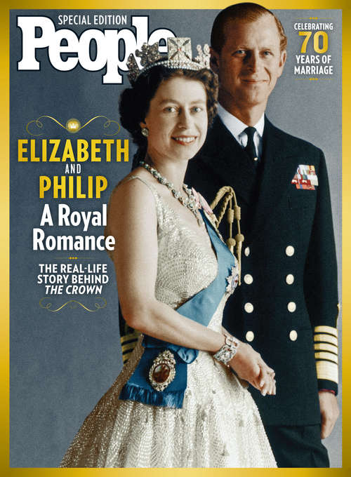 Book cover of PEOPLE Elizabeth and Philip: A Royal Romance
