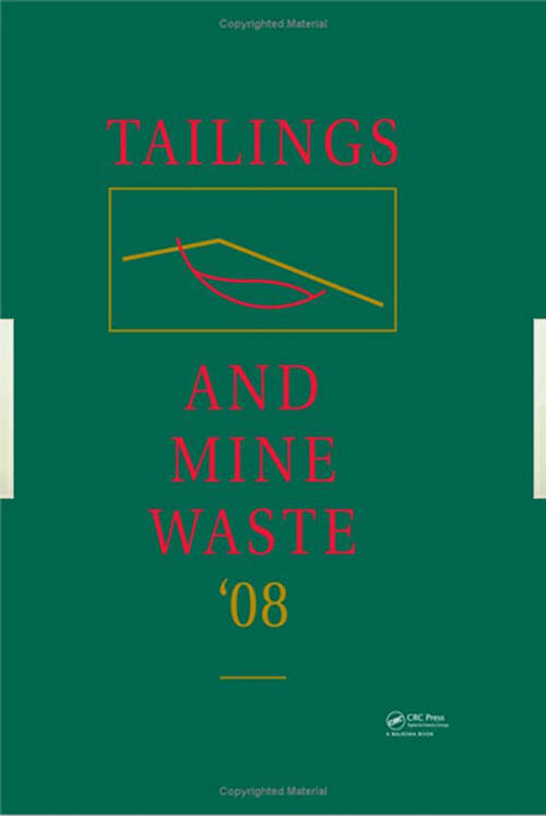 Book cover of Tailings and Mine Waste '08