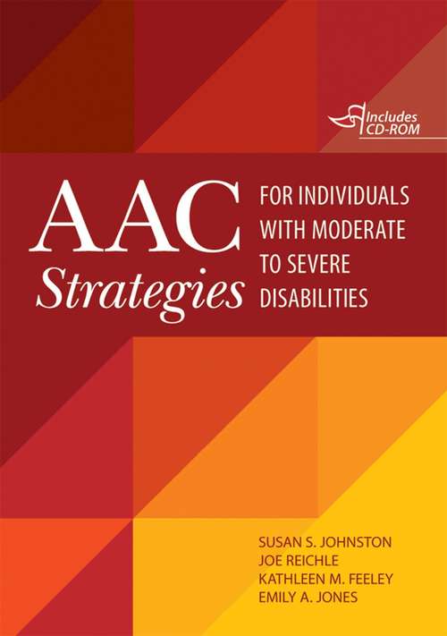 Book cover of AAC Strategies For Individuals With Moderate To Severe Disabilities