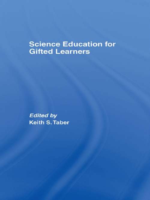 Book cover of Science Education for Gifted Learners