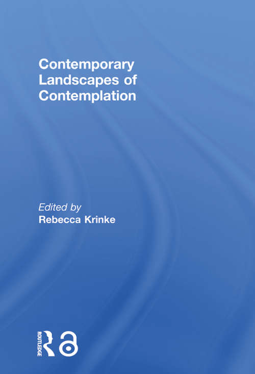 Book cover of Contemporary Landscapes of Contemplation