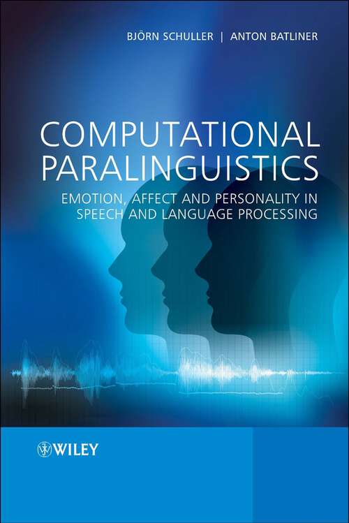 Book cover of Computational Paralinguistics