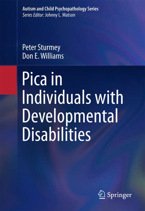 Book cover of Pica in Individuals with Developmental Disabilities