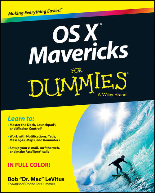Book cover of OS X Mavericks For Dummies
