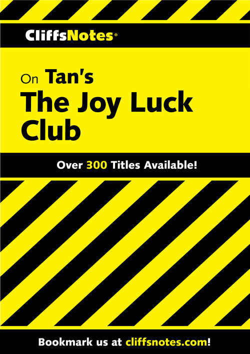 Book cover of CliffsNotes on Tan's The Joy Luck Club